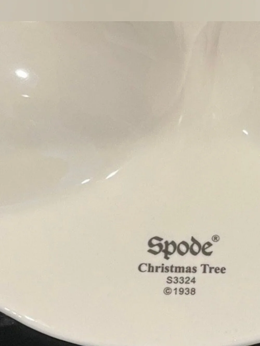 Vintage Spode Christmas Tree 13” Crudite Platter Chip Dip Serving Dish England